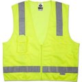 Ergodyne GloWear 8250Z Class 2 Surveyors Vest, Lime, S/M 21423